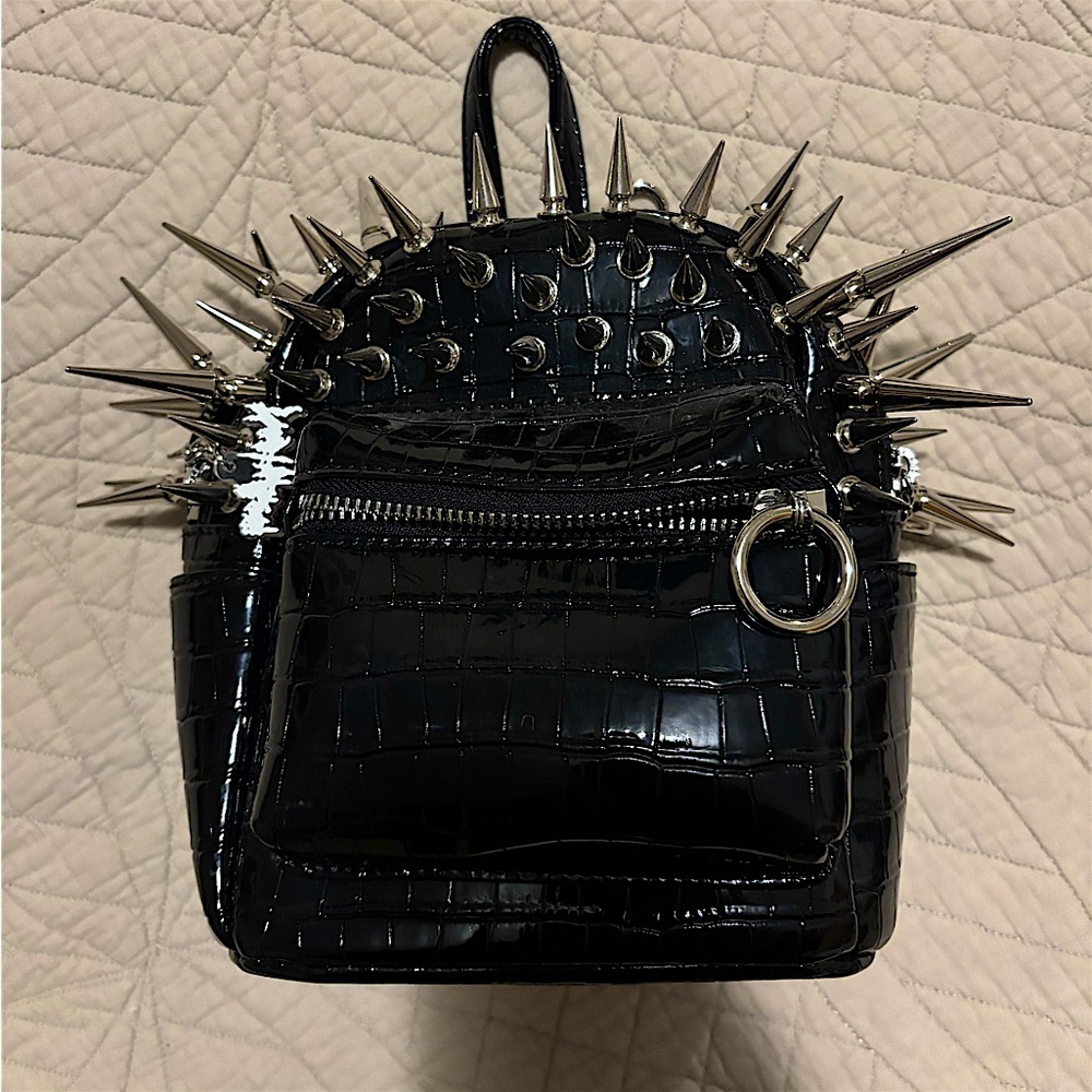Nast Gem hellraiser mini spiked backpack